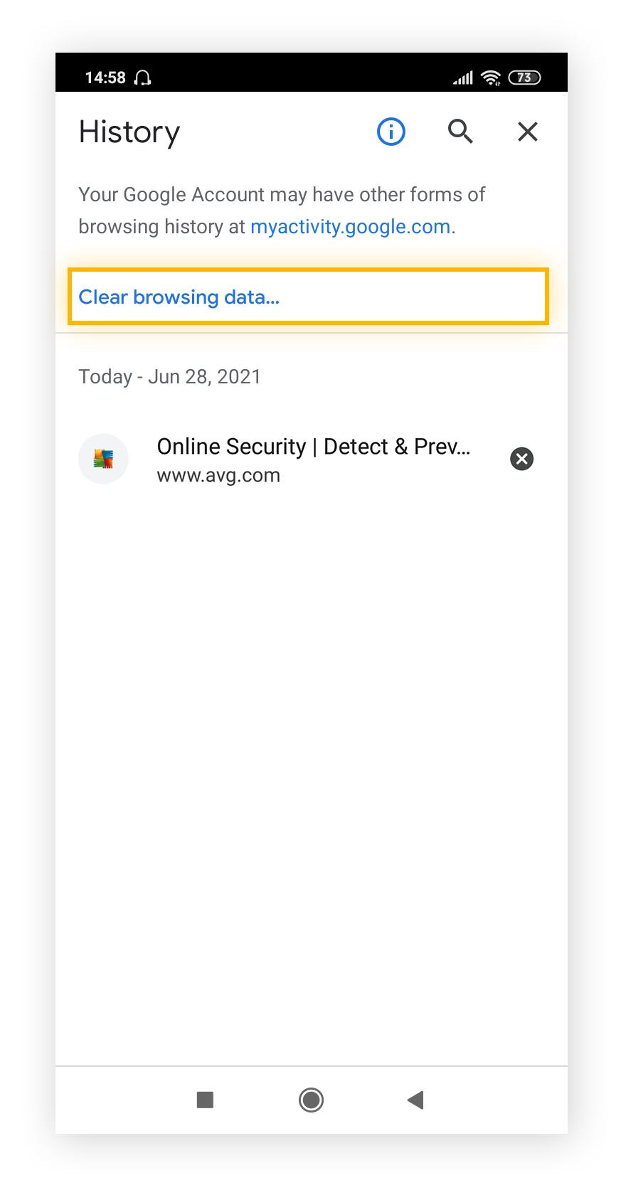 How to clear cache on android phones avg